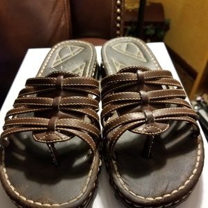 Dark brown sandals